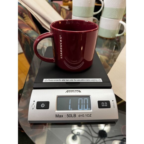 Starbucks Burgundy Ceramic Coffee Mug 14 oz Dishwasher Microwave Safe 2013 - Picture 4 of 4